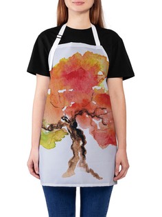 Фартук женский JoyArty для готовки "Красочное дерево", универсальный размер