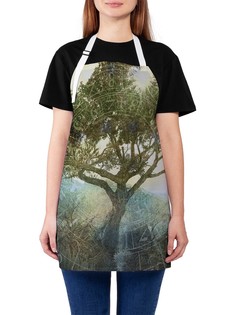 Фартук женский JoyArty для готовки "Иллюзия у солнечного дерева", универсальный размер