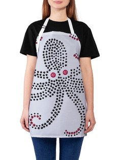 Фартук женский JoyArty для готовки "Мозайка осьминог", универсальный размер