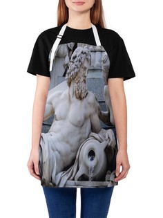 Фартук женский JoyArty для готовки "Скульптура Зевс и Гера", универсальный размер