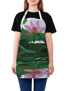 Фартук женский JoyArty для готовки "Водное украшение", универсальный размер