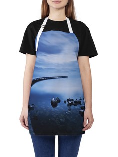 Фартук женский JoyArty для готовки "Лунный мост на море", универсальный размер