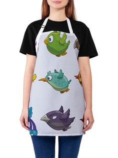 Фартук женский JoyArty для готовки "Магические птички", универсальный размер