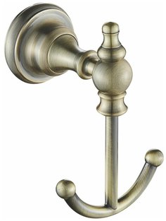 Крючок двойной бронза Rose RG1121Q