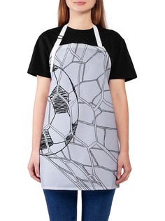 Фартук женский JoyArty для готовки "Эффектный гол", универсальный размер