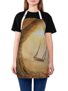 Фартук женский JoyArty для готовки "Призрачные качели", универсальный размер