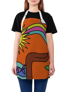 Фартук женский JoyArty для готовки "Ручная природа", универсальный размер