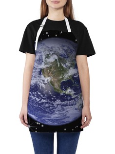 Фартук женский JoyArty для готовки "Космическое окружение", универсальный размер