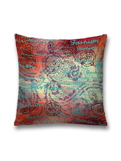 Наволочка JoyArty декоративная "Модный цветочный узор" на молнии, 45x45 см