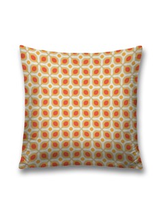 Наволочка JoyArty декоративная "Узоры с кругами" на молнии, 45x45 см