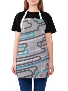 Фартук женский JoyArty для готовки "Линии непонимания", универсальный размер
