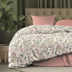 Постельное Белье 2-сп. с европростыней Сатин "Camea" (50х70) "Унисон" 24307-1/24370-43 Тейковский ХБК