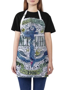 Фартук женский JoyArty для готовки "Призрачный якорь", универсальный размер