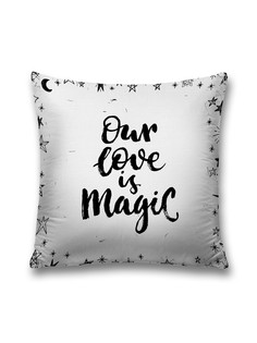 Наволочка JoyArty декоративная "Наша волшебная любовь" на молнии, 45x45 см