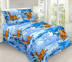 Простыня Mercury Home «Лисичка» 1.5 СП 145x214 Бязь