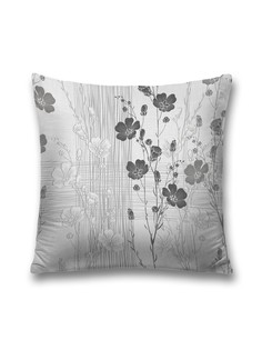 Наволочка JoyArty декоративная "Цветы под дождем" на молнии, 45x45 см