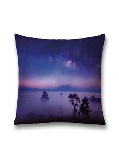 Наволочка JoyArty декоративная "Лес утонул в тумане" на молнии, 45x45 см