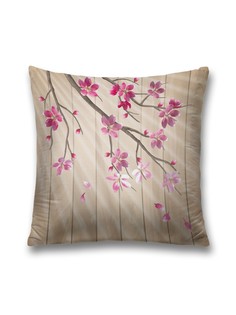 Наволочка JoyArty декоративная "Живые цветы" на молнии, 45x45 см