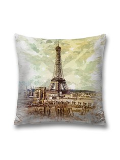 Наволочка JoyArty декоративная "Яркая франция" на молнии, 45x45 см