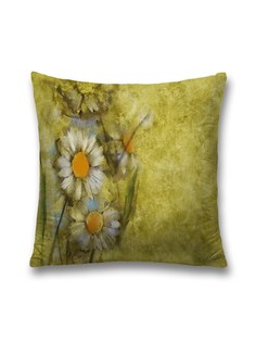 Наволочка JoyArty декоративная "Цветы на солнце" на молнии, 45x45 см