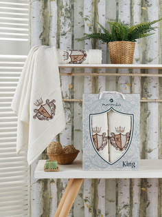 Полотенце Oran Merzuka Jayla Цвет: Кремовый (50х90 см,70х140 см)