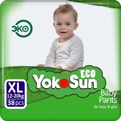 Подгузники-трусики YokoSun Eco XL 12-20 38 шт