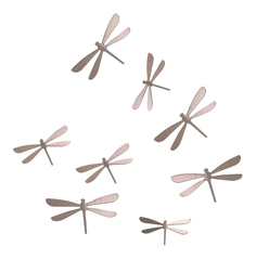 Декор для стен Wallflutter 8 элементов никель Umbra