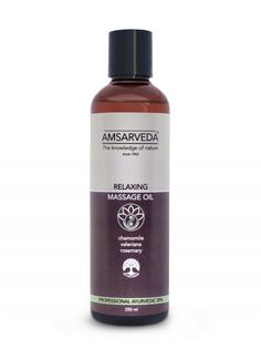 Расслабляющее массажное масло с ромашкой AMSARVEDA Relaxing Massage Oil 250 мл