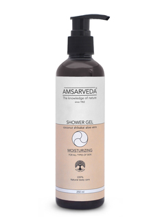 Гель для душа с алоэ вера AMSARVEDA Shower Gel Moisturizing 250 мл