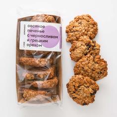 Печенье овсяное Самокат с черносливом и грецким орехом; 200 г