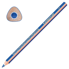 Карандаш цветной утолщенный Staedtler Noris club трехгранный, грифель 4 мм, синий