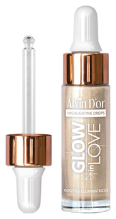 Жидкий хайлайтер Alvin Dor Glow In Love, 15 мл, Светлый