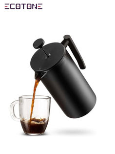 Френч-пресс, кофейник с металлическим фильтром Ecotone Black Space (800 мл.)