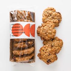 Печенье овсяное Самокат с клюквой и семенами тыквы; 200 г