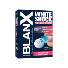 Blanx White Shock Power Treatment + Led Bite. Отбеливающая зубная паста с LED капой