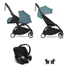 Коляска BABYZEN 3 в 1 с люлькой Newborn Pack и автокреслом Aqua Черная рама