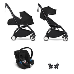 Коляска BABYZEN 3 в 1 с люлькой Newborn Pack и автокреслом Black Черная рама