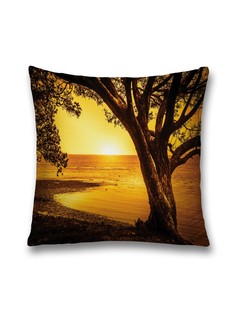 Наволочка JoyArty декоративная "Дерево на закате" на молнии, 45x45 см