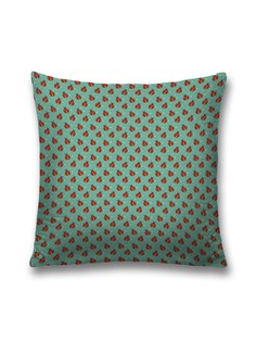 Наволочка JoyArty декоративная "Божьи коровки" на молнии, 45x45 см