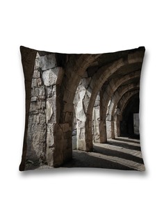 Наволочка JoyArty декоративная "Каменный коридор" на молнии, 45x45 см