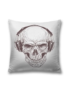 Наволочка JoyArty декоративная "Смерть от музыки" на молнии, 45x45 см