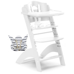 Стульчик для кормления растущий Childhome Lambda 2 Белый с подушкой Angel marin