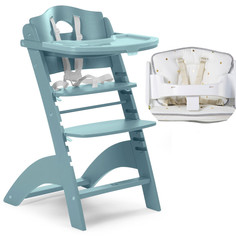 Стульчик для кормления растущий Childhome Lambda 2 Jade green с подушкой Gold dots