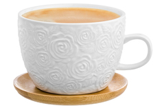 Чашка для капучино и кофе латте 500 мл 14,5х12,8х9 см "Розы" Elan Gallery