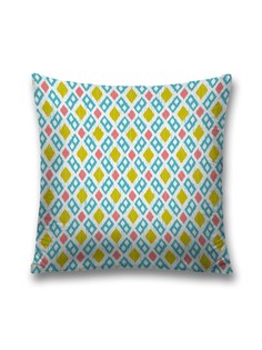 Наволочка JoyArty декоративная "Геометрический узор" на молнии, 45x45 см
