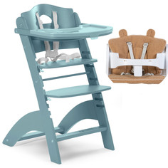 Стульчик для кормления растущий Childhome Lambda 2 Jade green с подушкой Teddy