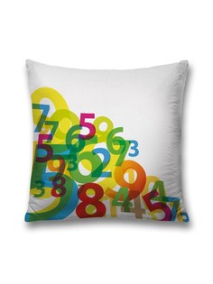 Наволочка JoyArty декоративная "Набор чисел" на молнии, 45x45 см
