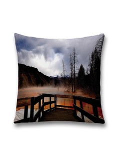 Наволочка JoyArty декоративная "Наблюдение за озером" на молнии, 45x45 см