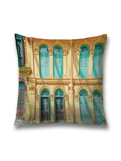 Наволочка JoyArty декоративная "Жилые квартиры" на молнии, 45x45 см