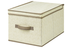 Короб складной для хранения 30х40х25 см "Розы на бежевом" ручка El Casa